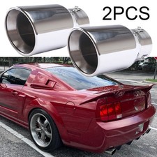 38-76mm Straightexhaust Pipes Car Rear Throat Muffler For Ford Mustang Gt