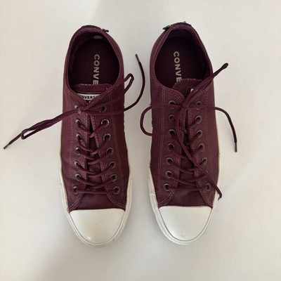 Converse Chuck Taylor All Star Burgundy Low Top Cordura Fabric men s 10