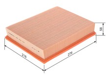 BOSCH Luftfilter (1 457 433 747) für VW Transporter T4