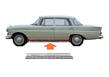 Mercedes W110 Rocker Panels Lower Moulding Trims 2 Pieces Set New Mercedes W110 Rocker Panels Lower Moulding Trims 2 Pieces Set New