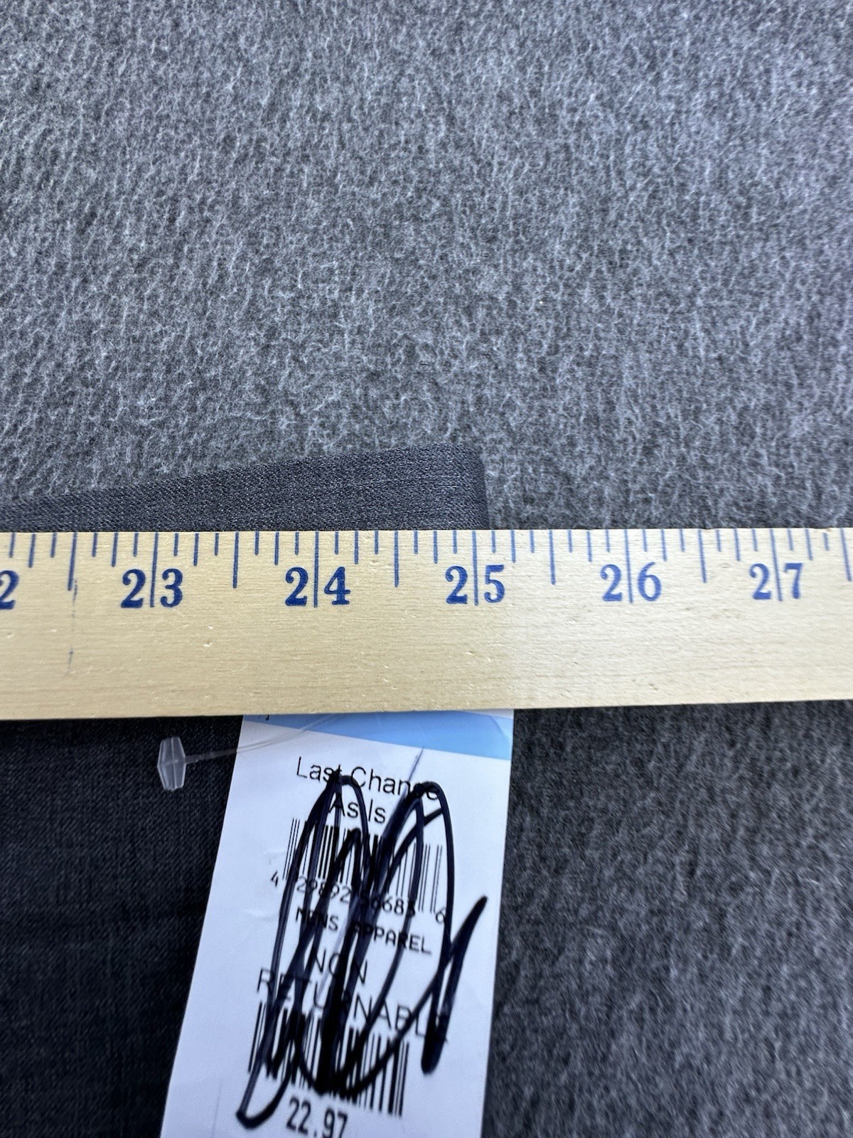 Nordstrom Pants Mens 50W Gray Tech Smart Trim Fit Wool Blend Flat Front New