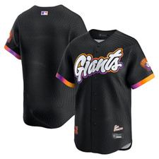 Men's Giants Black 2025 City Connect Limited Jersey Stitched Jersey Customizable