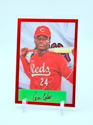 Cam Collier 2023 Bowman Draft #54FV-34 Bowman 1954 Flag Variation # /54 Reds
