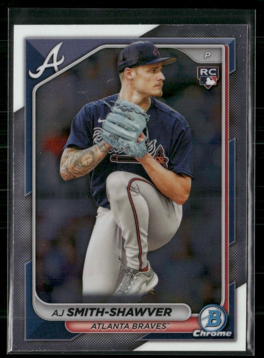 AJ Smith-Shawver Rookie 2024 Bowman Chrome Atlanta Braves #22