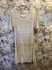 Charming Crochet Cream Dress - Vintage Vibes Cozy Style