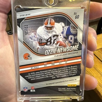 2025 Panini Prizm - Ozzie Newsome Red Shimmer Auto /35 Cleveland
