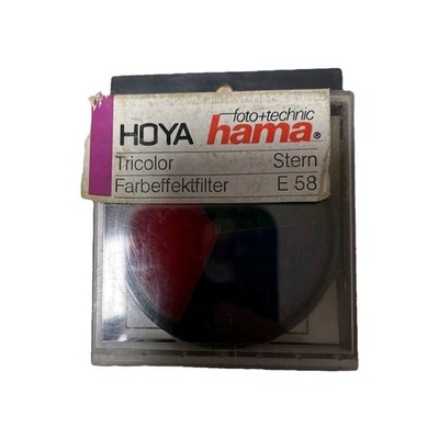 Hoya Hama Tricolor  Stern Farbeffektfilter E58