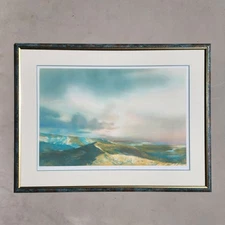 John Maxon Flyer 1993 Signed Limited Edition Etching 10/50 Framed Large Art