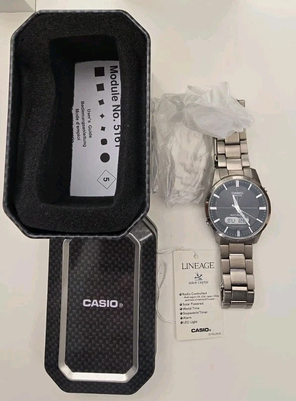 Casio Wave Ceptor LCW-M170TD Dark Grey Titanium – Seconds Hand STOPPED - Image 3 of 4