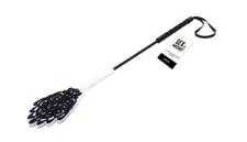 Sportsheets Sex & Mischief Lace Silicone Crop - Black - BDSM Fetish Impact Play