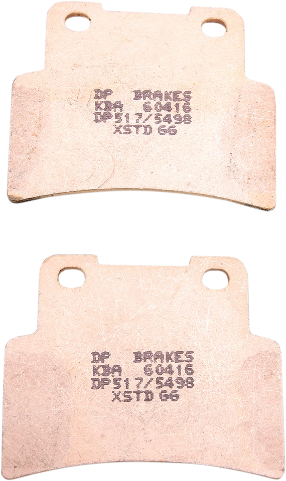 Стандартные спеченные металлические тормозные колодки DP Brakes DP517 08-16 Aprilia Shiver 750 - Изображение 2 из 2