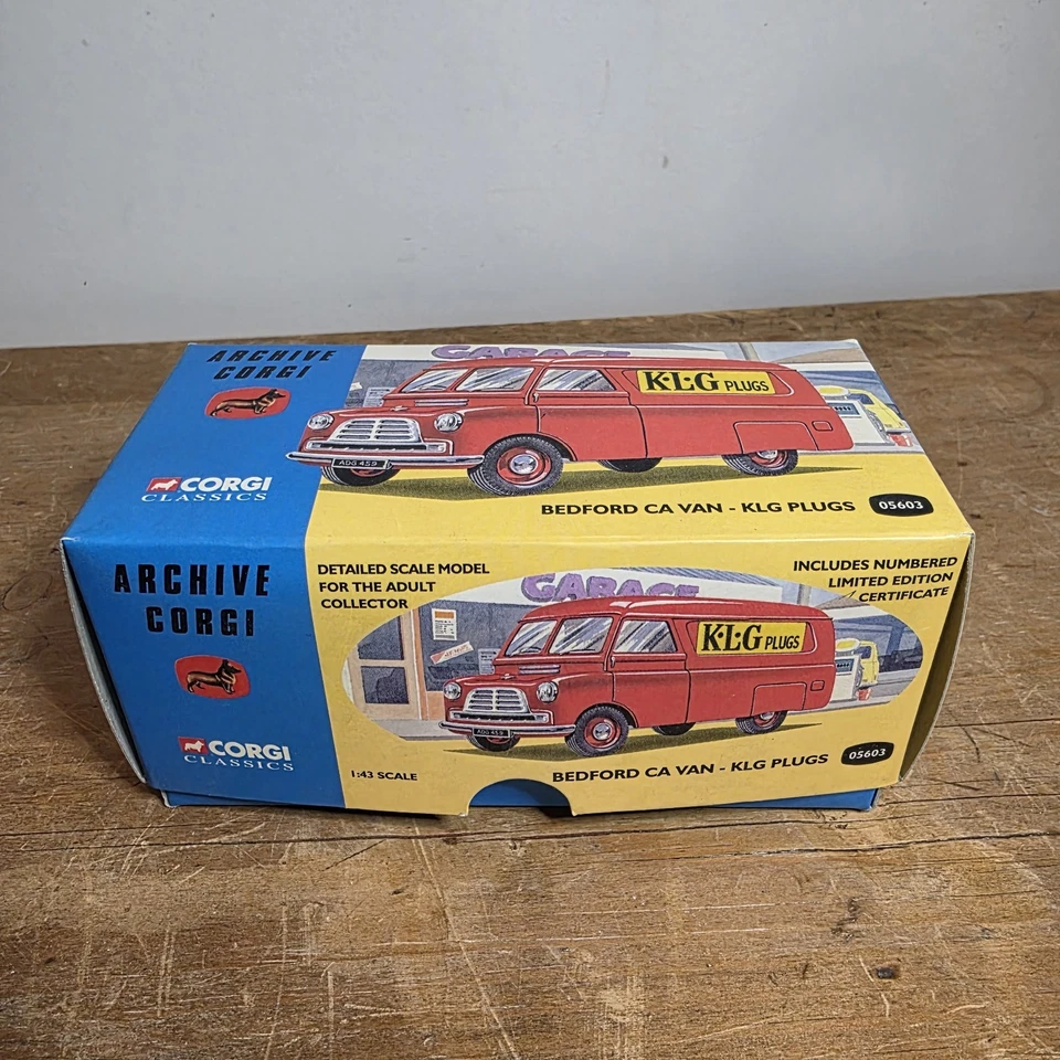 Corgi Classics die-cast model of a Bedford CA Van KLG Plugs 1997 Open Box - Image 2 of 4