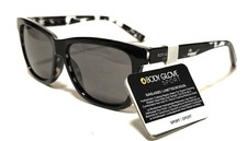 New BODY GLOVE SUNGLASSES Hydrophobic Coating Active Fit Black Marble Blue Sides