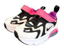 Nike Air Max 200 Toddler Shoes White, Black Pink Size 6C