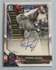 2018 JEREMIAH JACKSON BOWMAN CHROME 1ST AUTO AUTOGRAPH ORIOLES