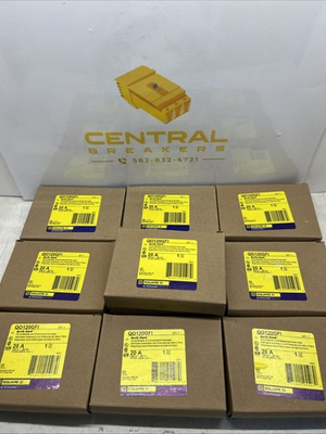 #ad 10 PCS Square D QO120GFI 20A 1 Pole GFCI Circuit Breaker W Pigtail $489.00