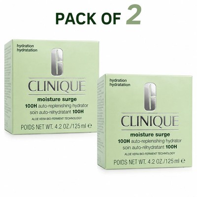 Clinique Moisture Surge 100H Auto-Replenishing Hydrator 4.2oz Pack of 2 New