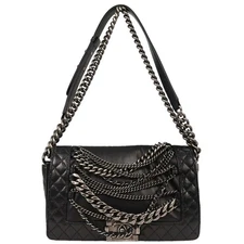 Boy Chanel Black Lambskin Medium Shoulder Bag 115968