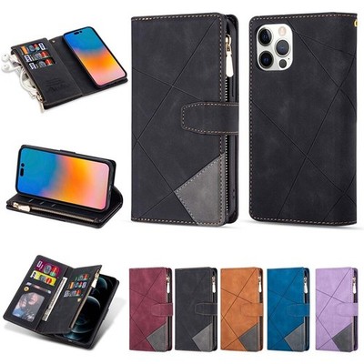PU Leder Hülle Für  iPhone 15 14 13 12 Pro Max Magnet Handy Tasche SchutzCase