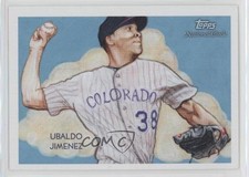 2010 Topps National Chicle Ubaldo Jimenez by Jeff Zachowski #118 0ei4