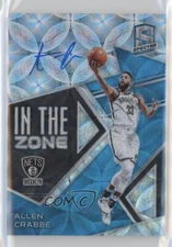 2018-19 Panini Spectra In the Zone Neon Blue Prizm /60 Allen Crabbe #IZ-ACB Auto