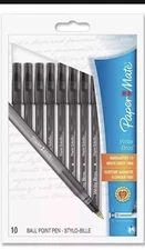 Paper Mate Write Bros Ballpoint Pens Medium 10 Count Black One Pack