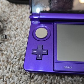 Nintendo 3DS Midnight Purple (US)  CTR-001 TESTED NO STYLUS Charger Included