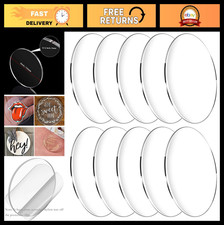 10 Clear Acrylic Discs 6" Round, 1/8" Thick - Perfect for DIY, Cricut, Signs C