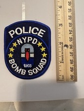 New York City Police NYPD Bomb Squad  Vest Patch