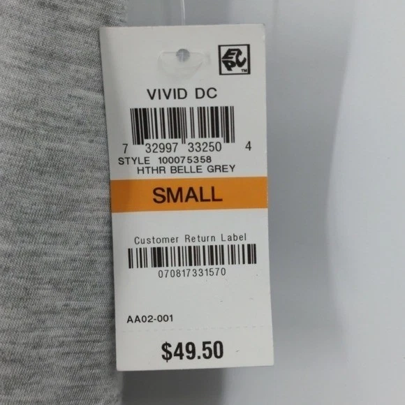 NUEVO CON ETIQUETAS INC INTERNATIONAL CONCEPT Camiseta Mujer Pequeña Pequeña S Gris Anudada Estrella Camiseta Foto 4 de 4