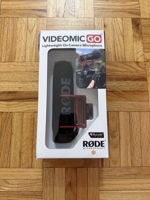 RØDE VideoMic GO Lightweight On-Camera Microphone w/ Rycote Shockmount   Boxed