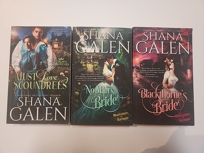 Book Lot of 3 SHANA GALEN Historical Romance. PB VGC. Misadventures / Royal