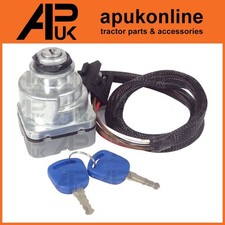 Ignition Heater Switch Barrel Cable Key for Ford New Holland 8340 8360 Tractor