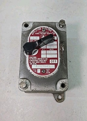 Appleton Electric EDS150-F1 Explosion Proof Tumbler Switch - 20 Amp