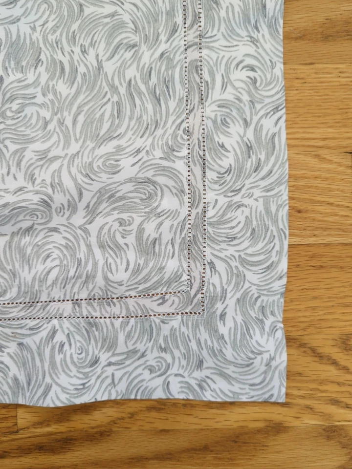 Schweitzer Linen Co. 100% египетский хлопок наволочка серый сделано в Италии M44 - Изображение 2 из 4