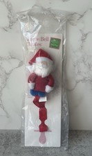 Vintage Russ Baby Jingle Bell Babies Santa Claus Pacifier Buddy Clip On Holder