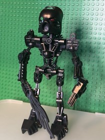 LEGO Bionicle Shadow Toa Mata Tahu 8534 Black Kanohi Hau Custom Blackout Moc