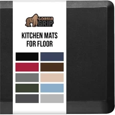 GORILLA GRIP Comfortable Cushioned Kitchen Mat, 39x20, Waterproof, Anti-Fatigue