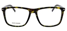 New CHRISTIAN DIOR Homme BLACKTIE269 086 55mm Tortoise Eyeglasses Italy Unisex