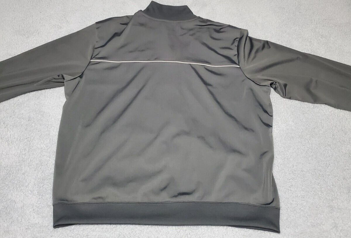 SACAI X NIKE Giacca Nike Uomo XXL Grigio Scuro Bordo Bianco Full Zip Track Stile Vintage Allenamento