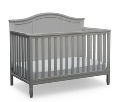 Delta Children Madrid 5-in-1 Convertible Baby Crib, Grey