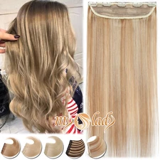 One Piece Clip in Remy Human Hair Extensions 3/4Full Head Highlight Best Quality