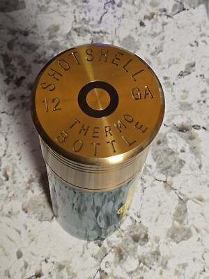 Shotshell Thermo 12 Gauge Metal Insulated Bottle [Themos Style] - SWEET FIND!