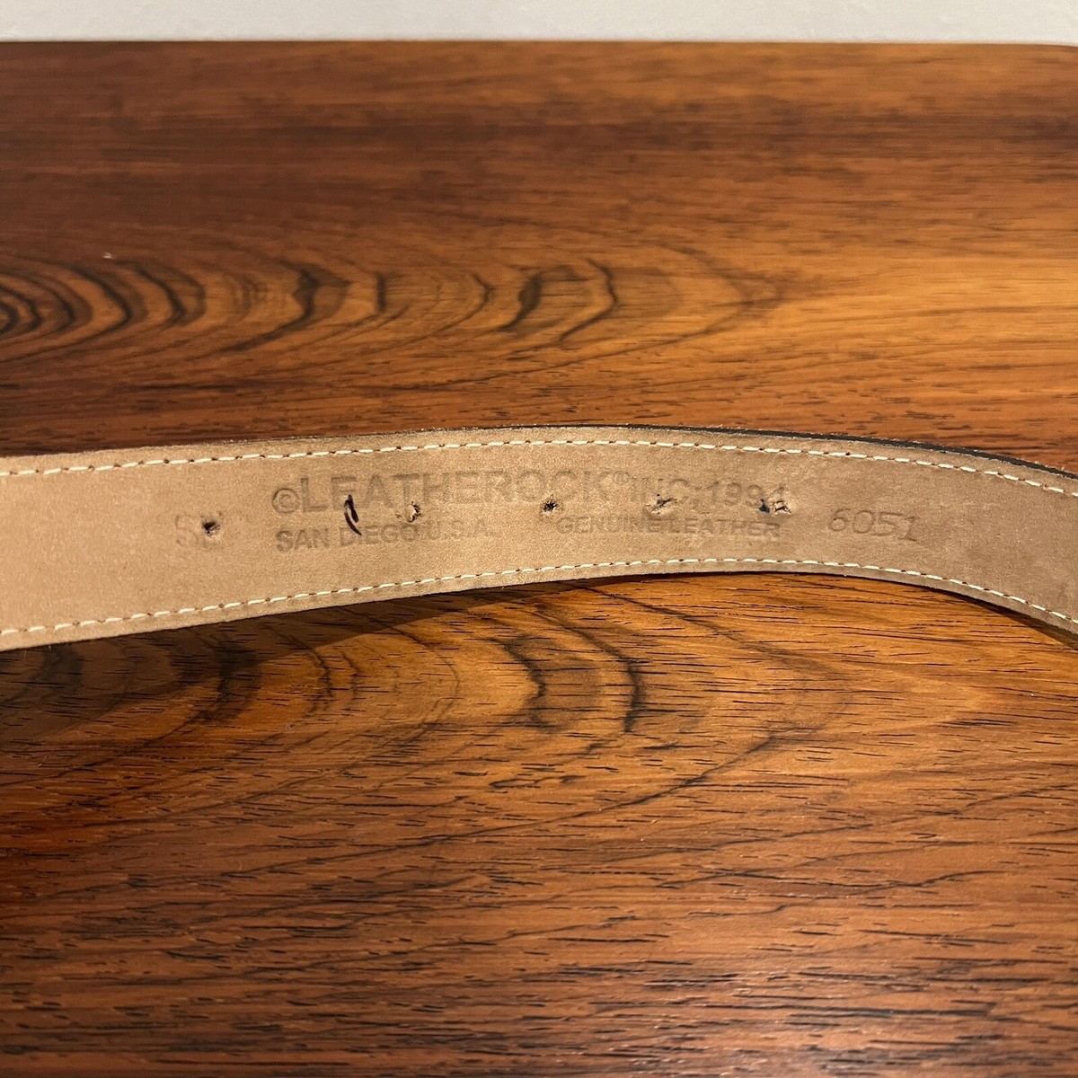 BNWT Leatherock leather belt w/copper accents Square Rustic Copper Buckle Belt with Horween Leather  main image 3
