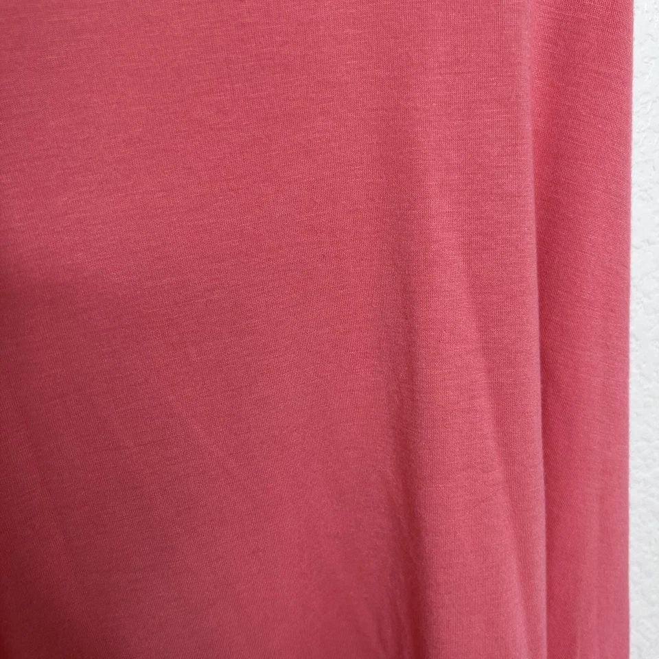 Camiseta sin mangas Glyder Free Flow de gran tamaño espalda cruzada en rosa coral azúcar talla mediana M Foto 4 de 4