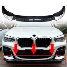 Carbon Look Frontstoßstange Unterspoiler Lippe Kit für BMW X3 G01 X4 G02 18-21