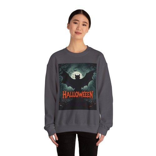 Halloween Vibes Sweatshirt mit Rundhalsausschnitt, kuscheliger Fledermauspullover, gruselige Saisonbekleidung, - Bild 21 von 37
