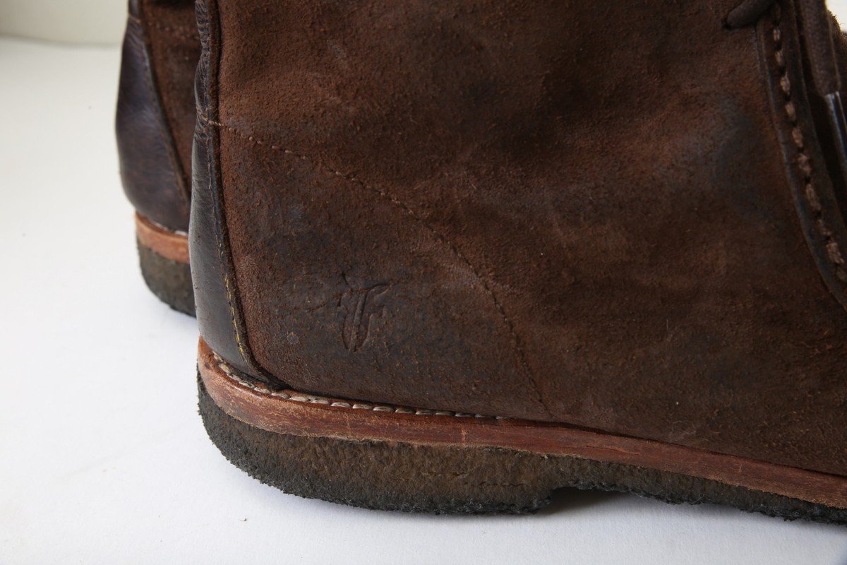 Frye Dark Brown Kyle Suede leather Chukka Boots FRYE Paul Chukka | Harbour Thread main image 3