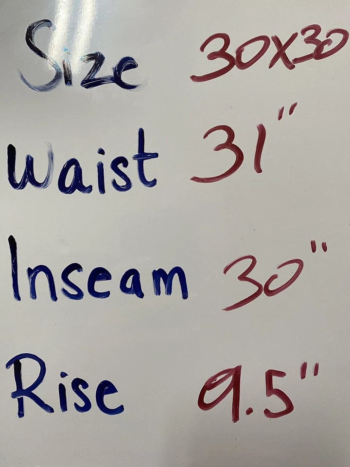 Pantalones de mezclilla Michael Brandon para hombre 30x30 ajustados rectos lavado oscuro trabajo informal Foto 2 de 4