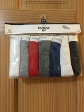 NWT Oshkosh Boys Underwear 7pair/pack Briefs Solid